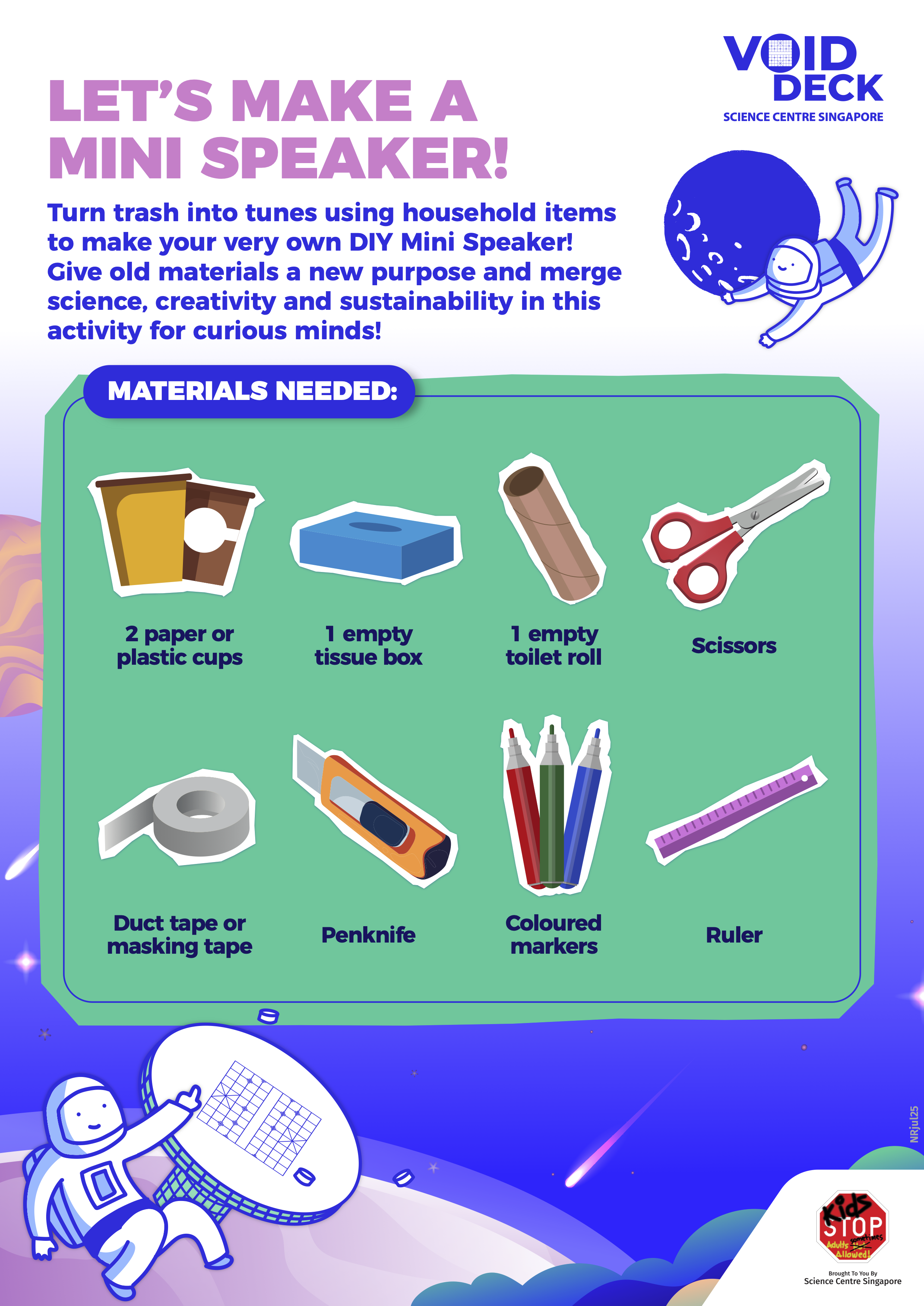 DIY Speakers materials needed