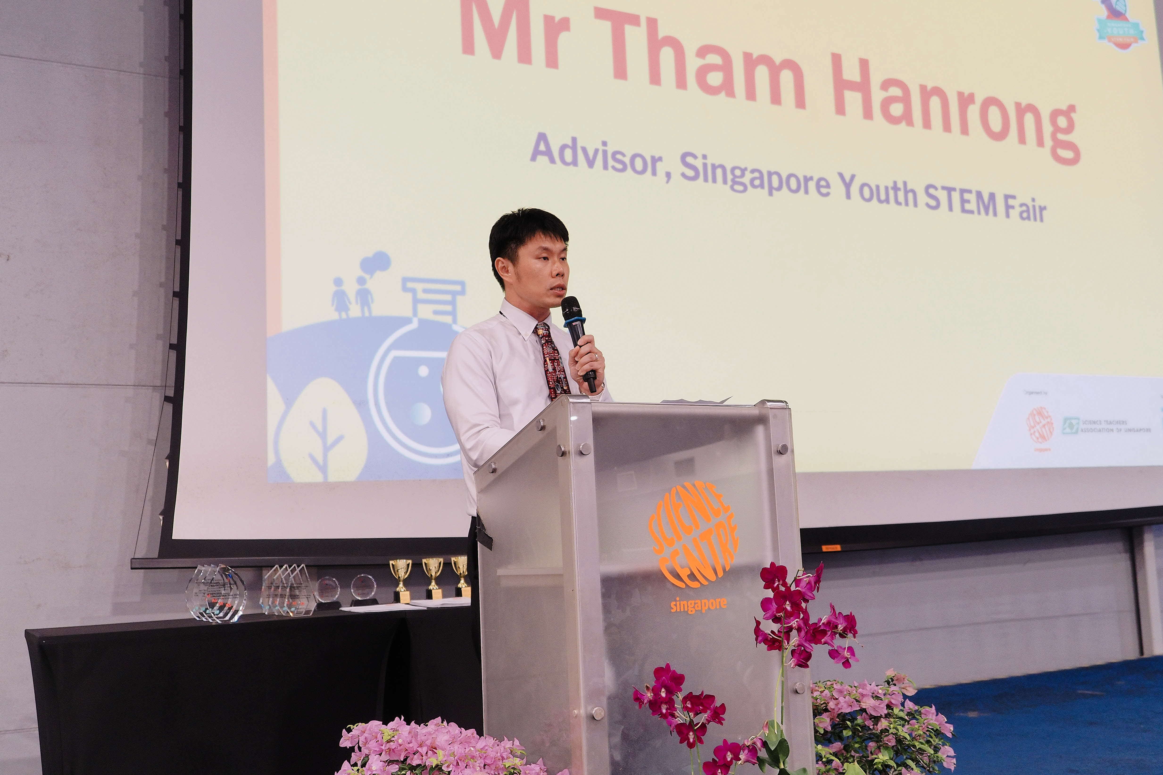 Mr Tham Hanrong at SYSF 2025 award showcase