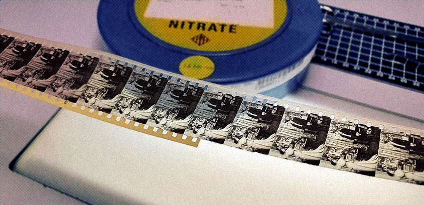 Photograph of nitrate film.