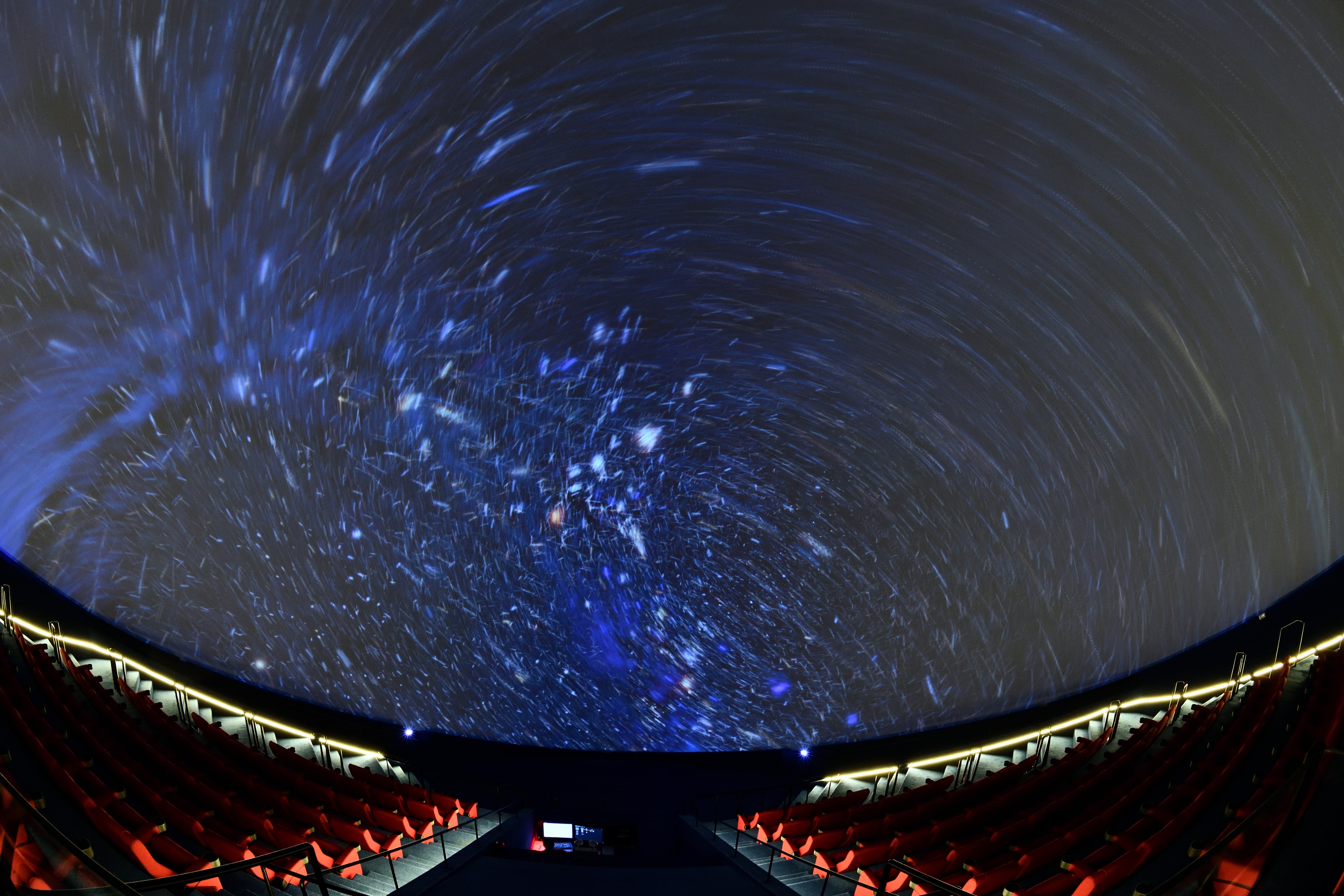 Photograph of Science Centre Singapore's Omni-Theatre dome screen.