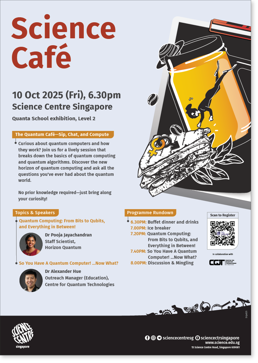 Quantum Computing Science Cafe poster